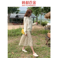 韩都衣舍2020春季新款女韩系少女穿搭洋气矮个子显高两件套套装耒