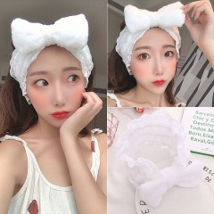 1发箍女洗脸发带简约化妆束发带网红可爱韩国头饰头箍头巾头套发窟