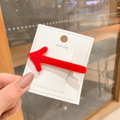 1创意趣味箭头发夹可爱糖果色刘海夹ins风搞怪少女心边夹发饰头饰