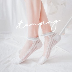 8袜子女短袜浅口日系透明玻璃丝袜夏天透气夏季薄款水晶丝袜ins潮