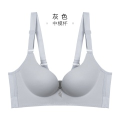 11千奈美无痕内衣女无钢圈聚拢文胸小胸上托调整型收副乳胸罩