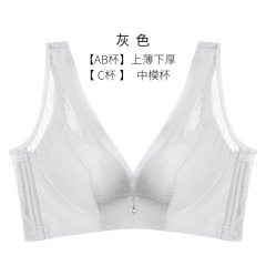 11千奈美小胸厚款性感美背内衣聚拢上托文胸收副乳调整型舒适胸罩