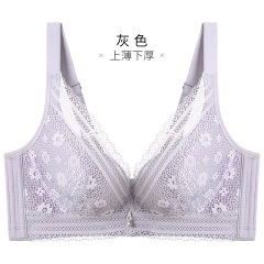 11千奈美内衣女无钢圈文胸超薄款性感蕾丝收副乳聚拢调整型胸罩