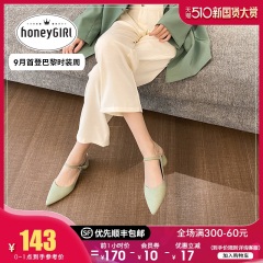 31honeyGIRL2020夏季新款法式高跟鞋女粗跟仙女风网红包头凉鞋女鞋