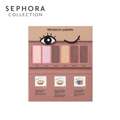 26Sephora/丝芙兰大眼随身眼影盘黄金古铜哑光珠光六色