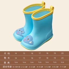 30儿童雨鞋男童女童宝宝小童幼儿小孩防滑防水一体雨靴水鞋水靴胶鞋