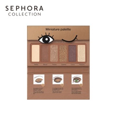 26Sephora/丝芙兰大眼随身眼影盘黄金古铜哑光珠光六色