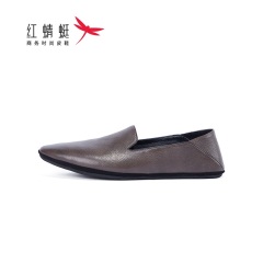 33商场专柜同款红蜻蜓男鞋2020夏季新款一脚蹬休闲真皮乐福鞋男单鞋