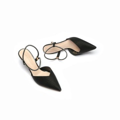 33红蜻蜓女鞋2020夏季新款时尚休闲细跟高跟鞋包头中后空凉鞋