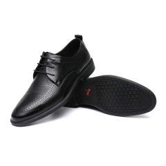 33红蜻蜓男鞋2020夏季新款商务正装皮鞋男士镂空透气真皮凉鞋办公室
