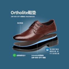 33红蜻蜓商务男鞋秋季新款软面皮正装英伦小皮鞋真皮鞋子男皮鞋