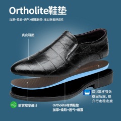 33红蜻蜓商务男鞋秋季新款软面皮正装英伦小皮鞋真皮鞋子男皮鞋