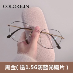 colocp90纯钛眼镜框架女超轻网红款小脸素颜可配镜片个性平光眼睛近视男潮