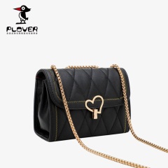 ploverCp88香港品牌包包女包新款2020限定单肩链条包质感少女心形小ck斜挎包