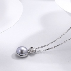 伊泰莲娜cp89s925银款仿珍珠项链个性简约短锁骨颈链情人节礼物送女友