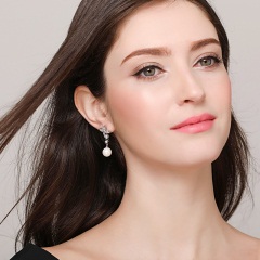 伊泰莲娜cp89仿珍珠女耳饰日韩时尚气质流苏耳坠采用施华洛世奇元素