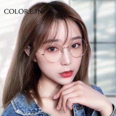 colocp90近视眼镜女配有度数散光眼睛眼镜框网红款韩版潮镜复古素颜大圆框