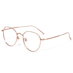 colocp90纯钛眼镜框可配镜片韩版潮网红款多边形眼睛架可配近视眼镜男