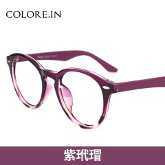 colocp90眼镜框女黑色网红雪梨同款超轻TR圆框镜架男文艺可配近视眼睛镜片
