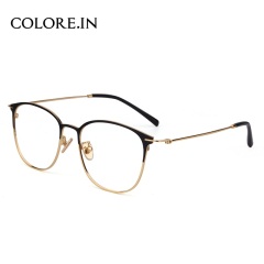 colocp90眼镜框女韩版复古个性超轻圆脸可配度数平光眼睛镜架近视眼镜男潮