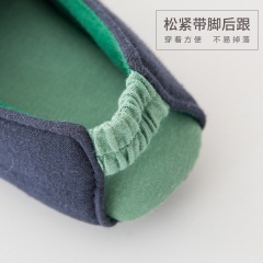无声静音布底儿童棉拖鞋冬季室内卡通可爱包跟家居宝宝软底木地板